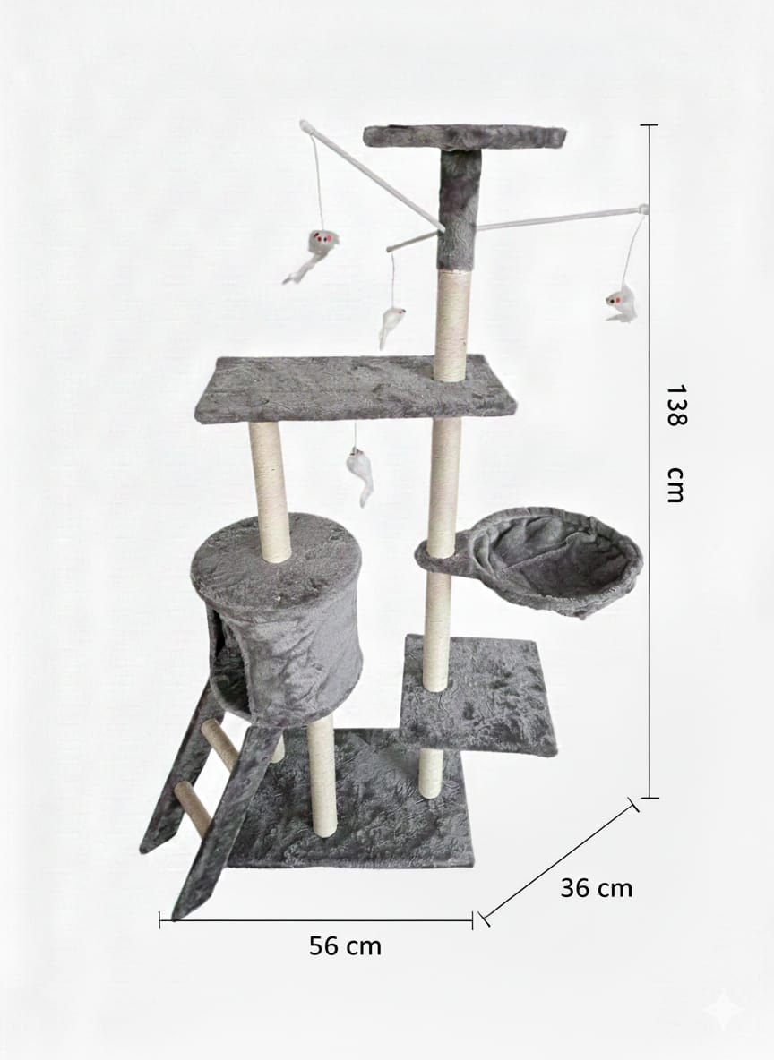 Casa de gato - refugio para gatos - rascador para gatos