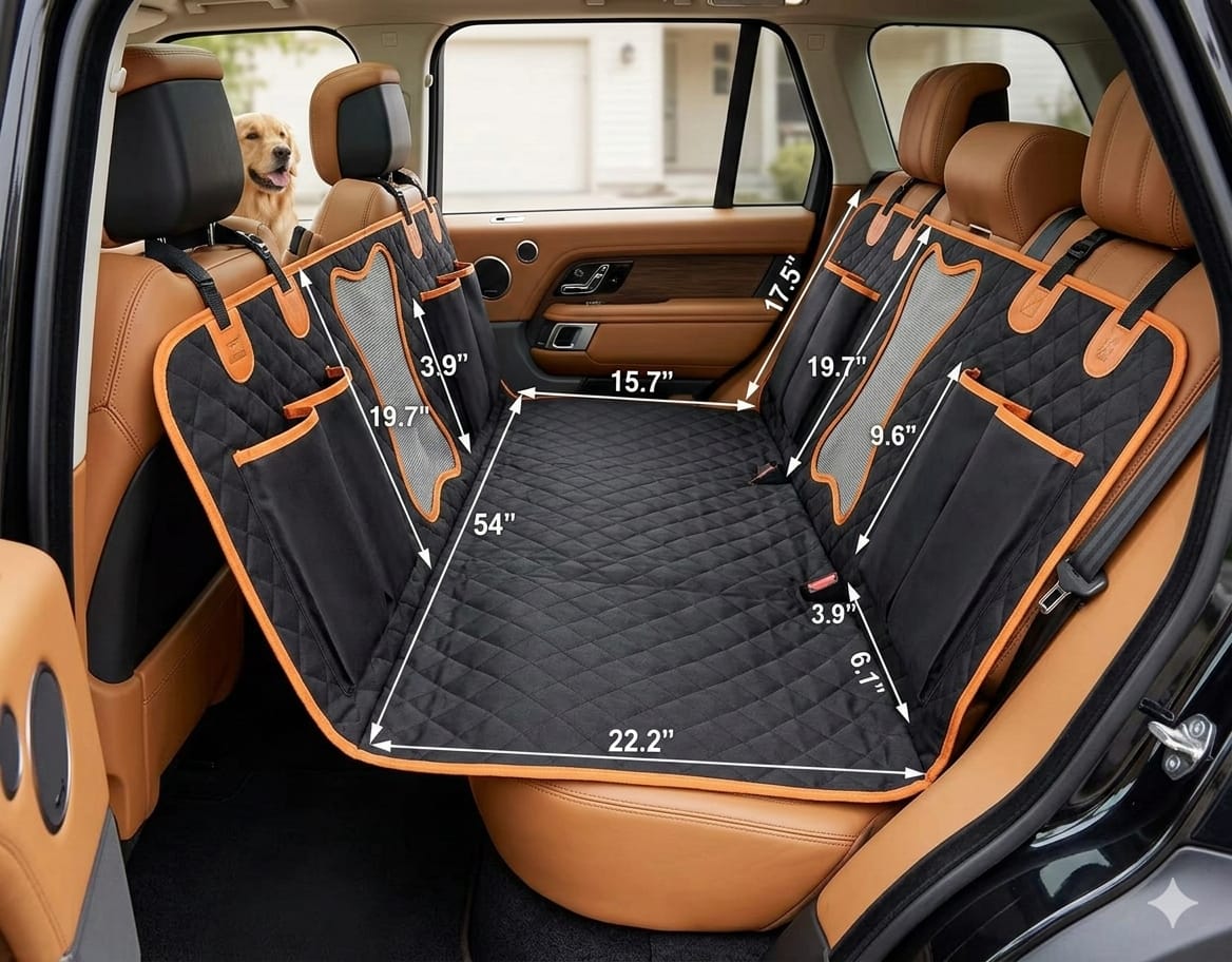 Protector de Asiento Impermeable Premium para Mascotas