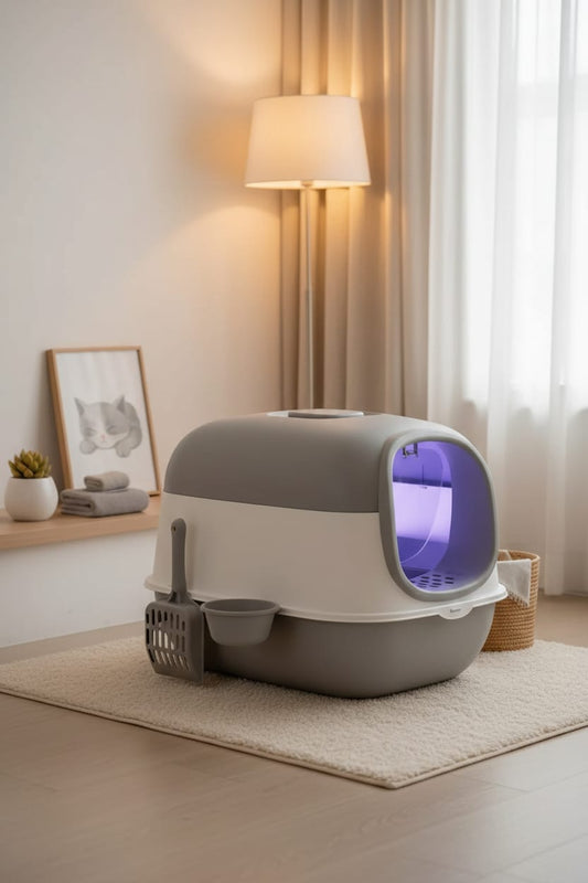 Arenero Domo Ultra-Higiene: Esterilización UV-C y Kit de Accesorios Completo