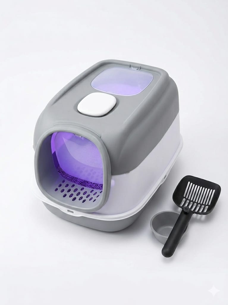 Arenero Domo Ultra-Higiene: Esterilización UV-C y Kit de Accesorios Completo
